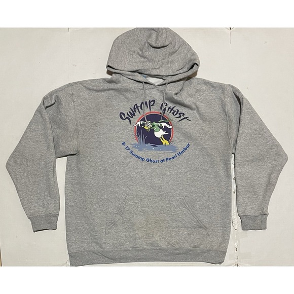 Disney Other - Disney Swamp Ghost Gray Donald Duck Pearl Harbor Hoodie Size XL Sweatshirt